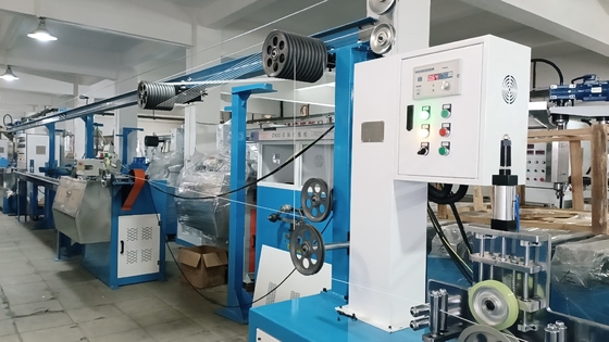 Máy sản xuất cáp mạng 50 + 35 PLC Control Wire Extrusion Line