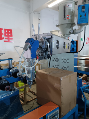 Máy sản xuất cáp mạng 50 + 35 PLC Control Wire Extrusion Line