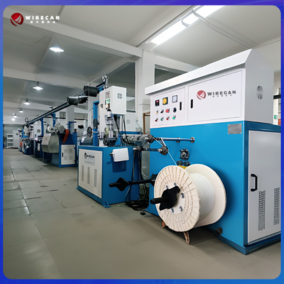 Máy sản xuất cáp mạng 50 + 35 PLC Control Wire Extrusion Line