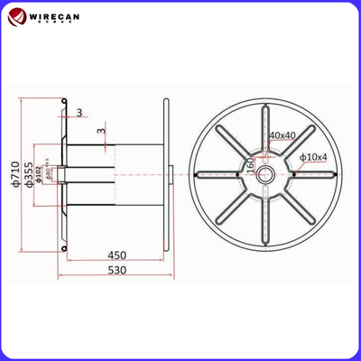 Vòng thép lồi lồi cho dây và dây cáp xoắn dây cáp công suất nặng trống/vòng thép/cáp quang