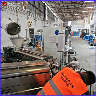 Quá trình sản xuất sợi xây dựng PVC sử dụng dây đồng đè 3 lớp