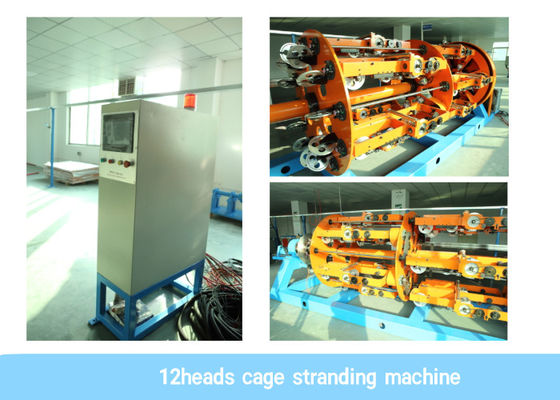 12 đầu Quay lại Máy quấn cáp 70RPM Loại lồng