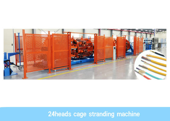 12 đầu Quay lại Máy quấn cáp 70RPM Loại lồng