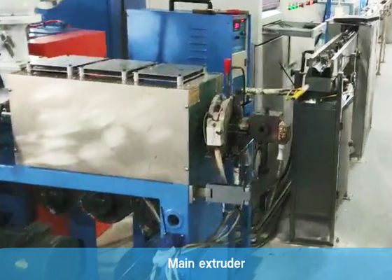 Một đầu dây thép 21kw Máy ​​sơn EVA Dây chuyền sản xuất cáp quang
