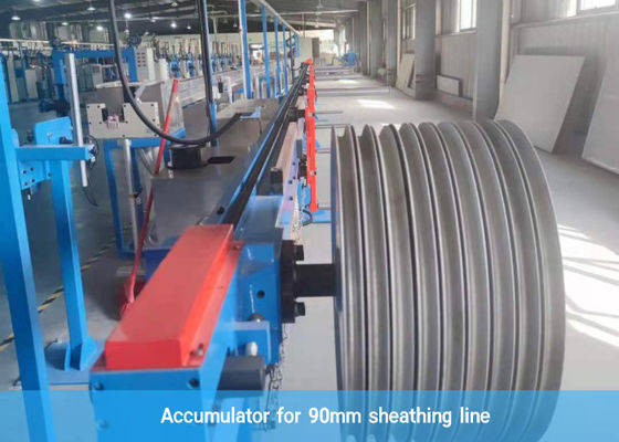 Máy tích lũy cáp ngang 8KVA Máy cáp quang cho dây chuyền vỏ bọc