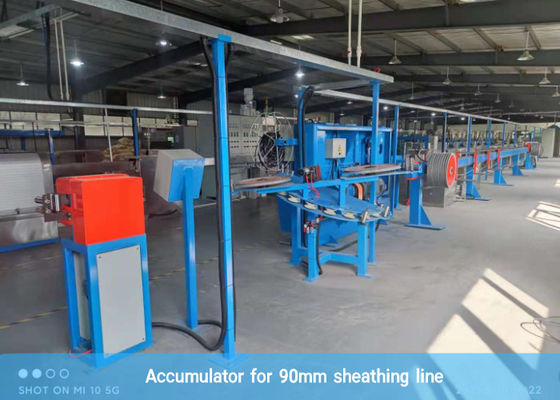 Máy tích lũy cáp ngang 8KVA Máy cáp quang cho dây chuyền vỏ bọc