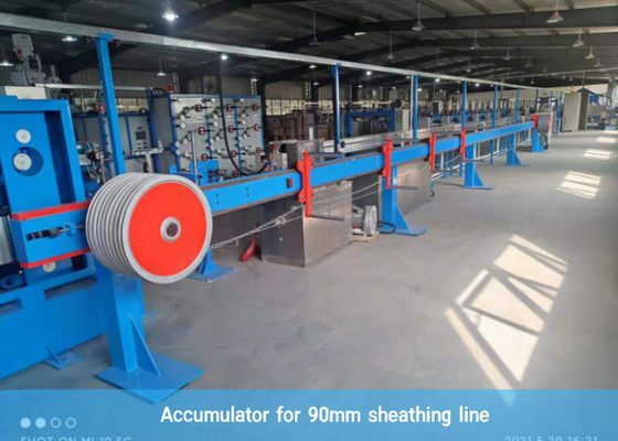 Máy tích lũy cáp ngang 8KVA Máy cáp quang cho dây chuyền vỏ bọc