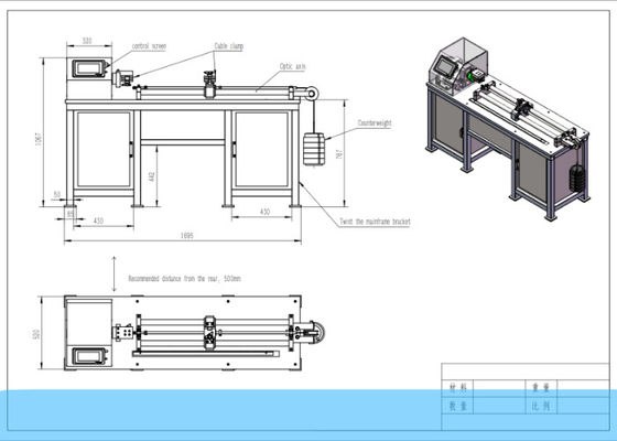 IEC60794-1-2 Máy kiểm tra độ xoắn 5 lần / phút Thiết bị kiểm tra cáp quang