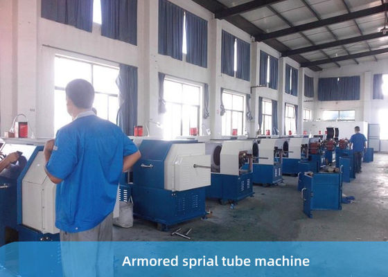 Máy kéo xoắn ốc dải thép 8KW cho cáp quang