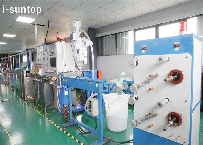 LSZH Cáp quang PVC Lớp phủ chặt chẽ / Dây chuyền ép / ép đùn cho cáp đệm chặt chẽ