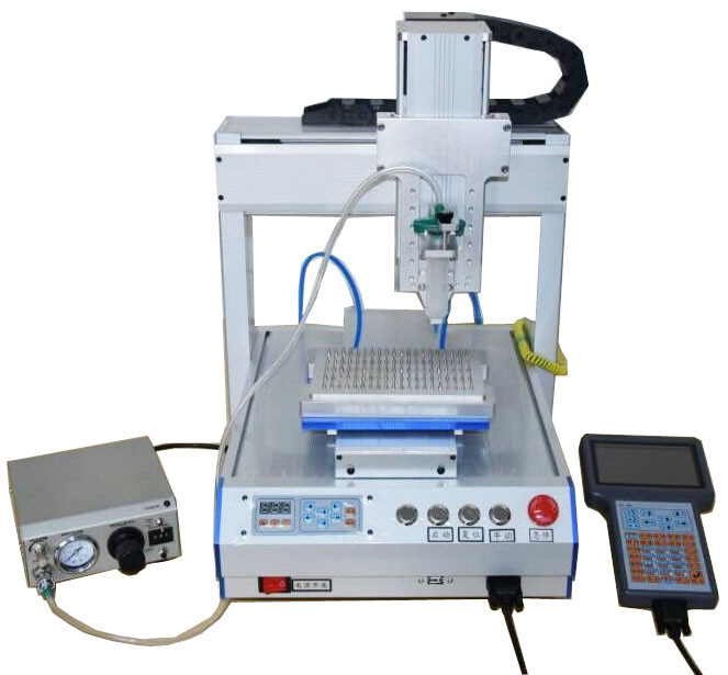 Máy làm dây vá sợi quang SC / LC / FC Máy phân phối keo tự động Thiết bị sợi quang